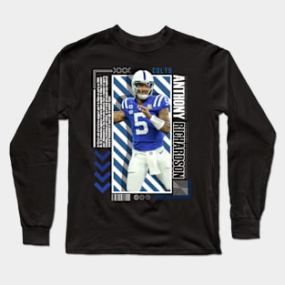 Anthony Richardson Paper Poster Version 10 Long Sleeve T-Shirt